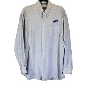 CATAWBA COLLEGE LOGO Pine Island Men's size Large long sleeve button down shirt